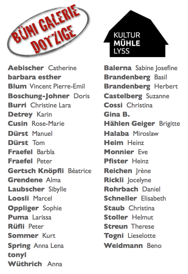 42 KUNSTSCHAFFENDE 42 KUNSTSCHAFFENDE